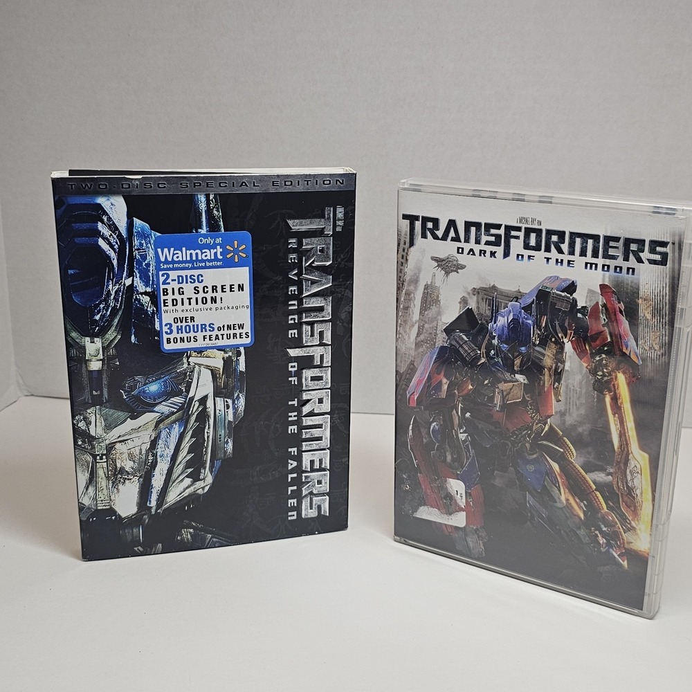 Transformers DVD Lot Revenge of the Fallen 2 Disc Dark of the‎ Moon